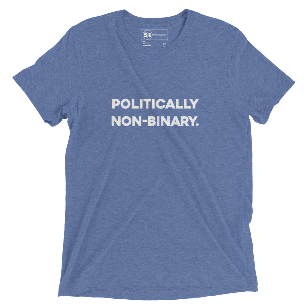 Politically Non-Binary - Vintage Tri-Blend T-Shirt