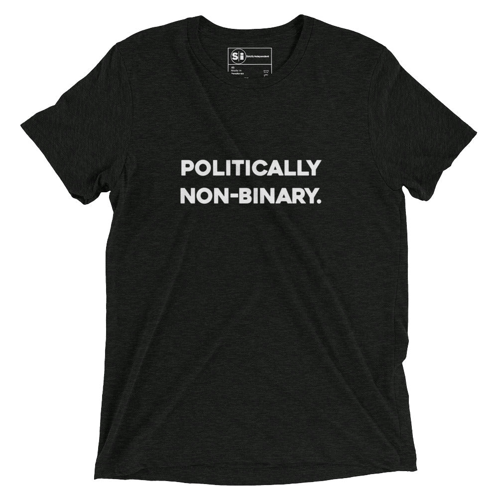 Politically Non-Binary - Vintage Tri-Blend T-Shirt