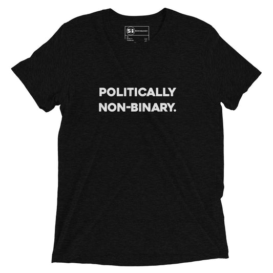 Politically Non-Binary - Vintage Tri-Blend T-Shirt